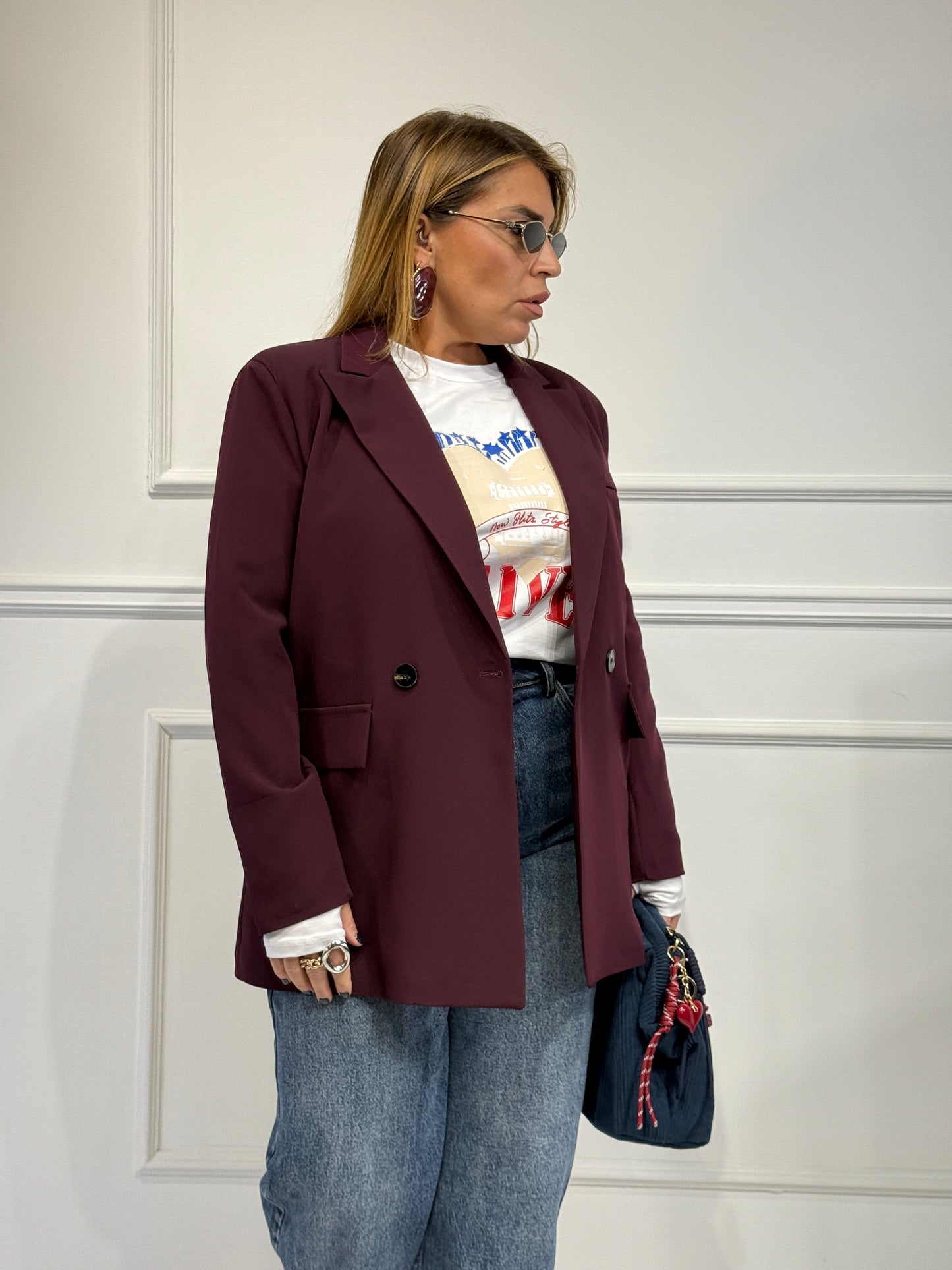 Giacca Lady Bordeaux