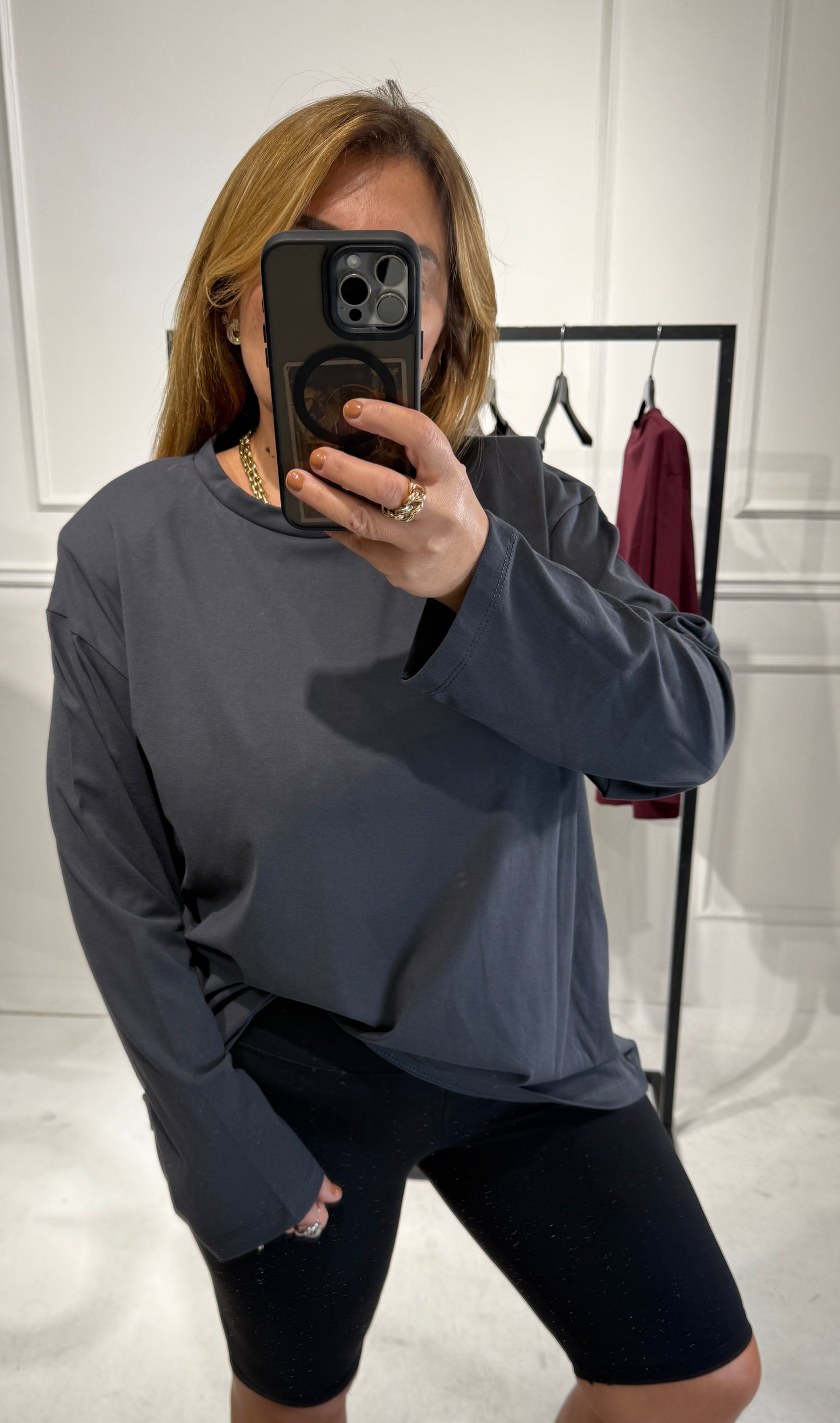 Maxi T-shirt Manica Lunga just