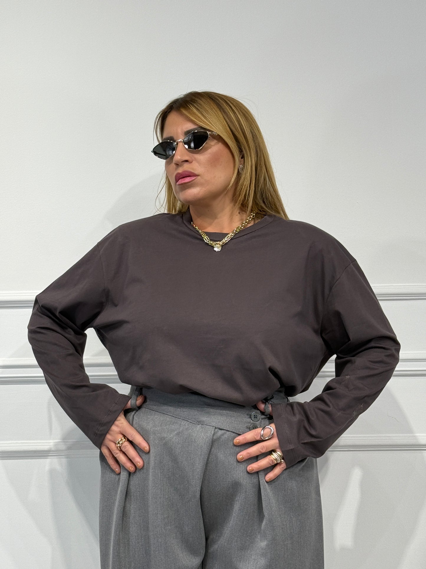 Maxi T-shirt Manica Lunga just