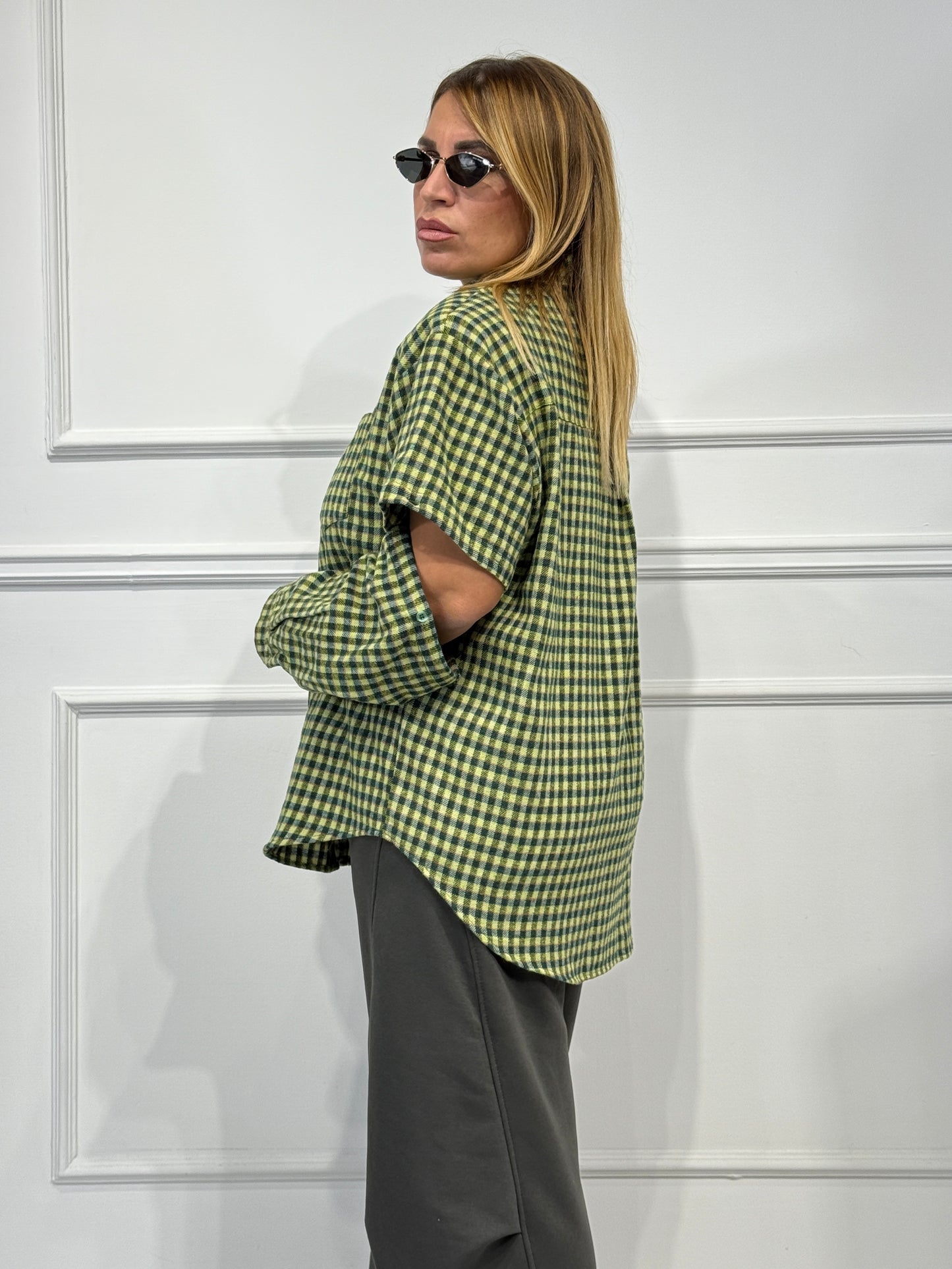 Camicia Flanella Verde
