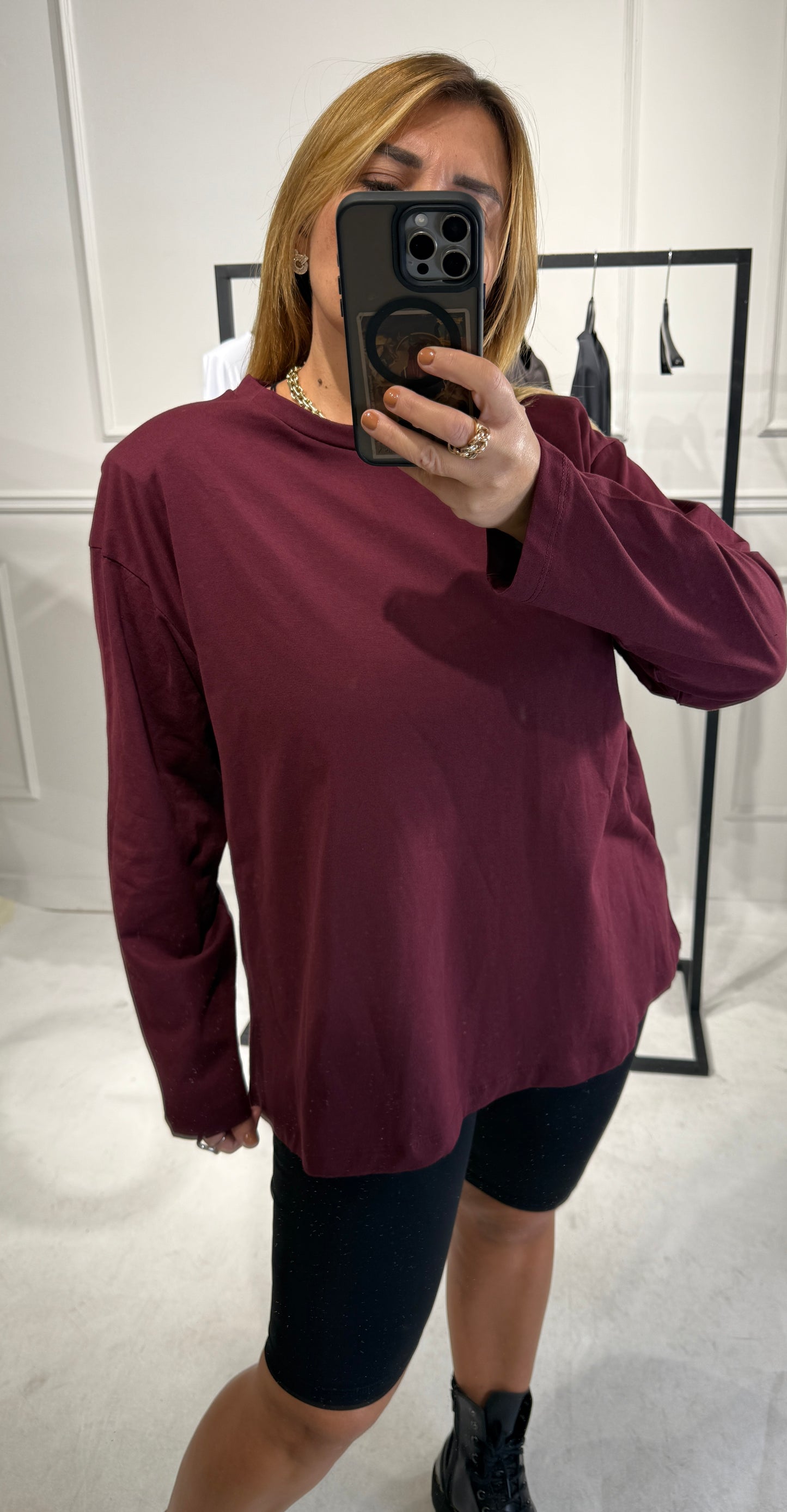 Maxi T-shirt Manica Lunga just