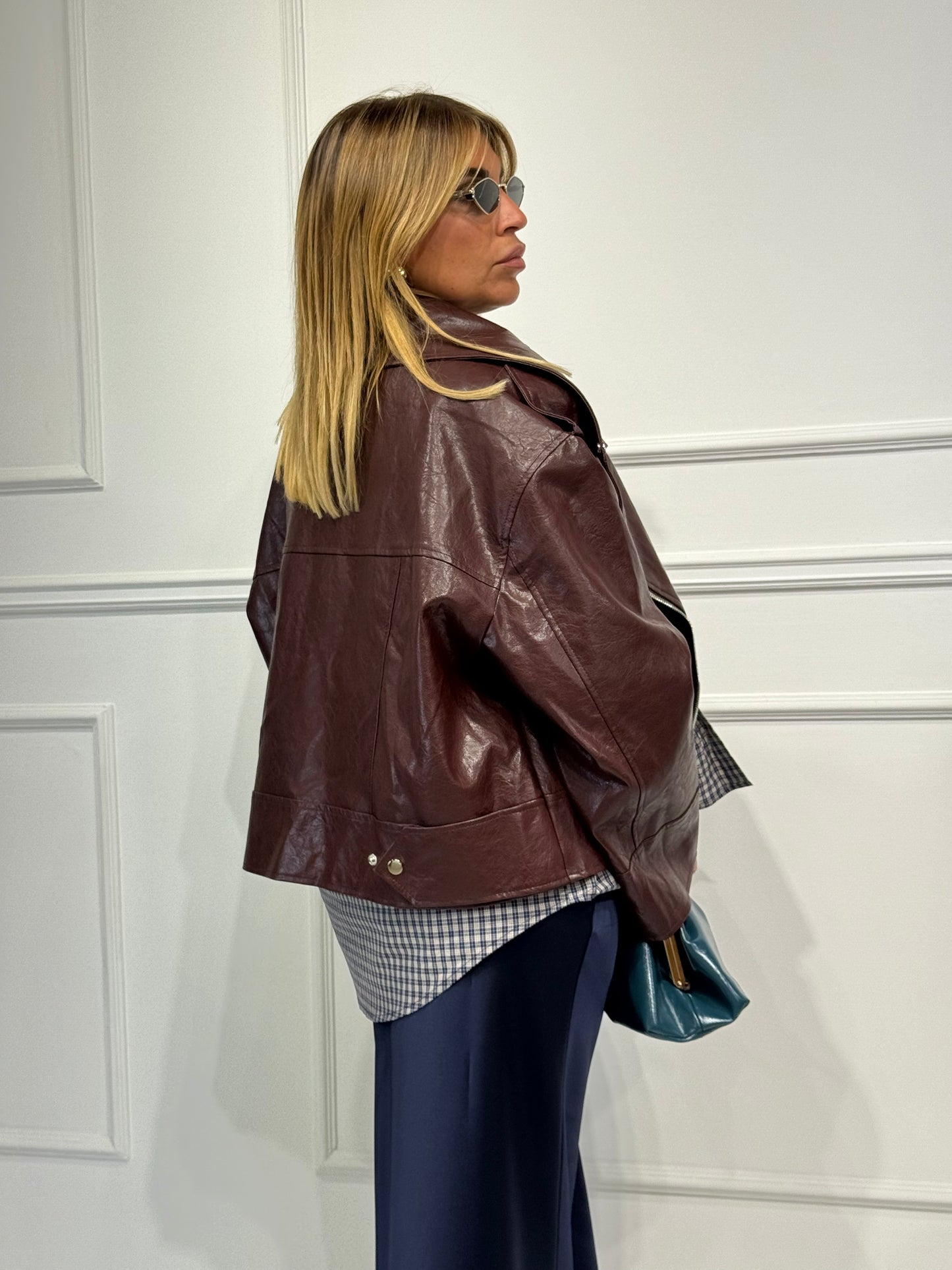 Chiodo Over Size Bordeaux