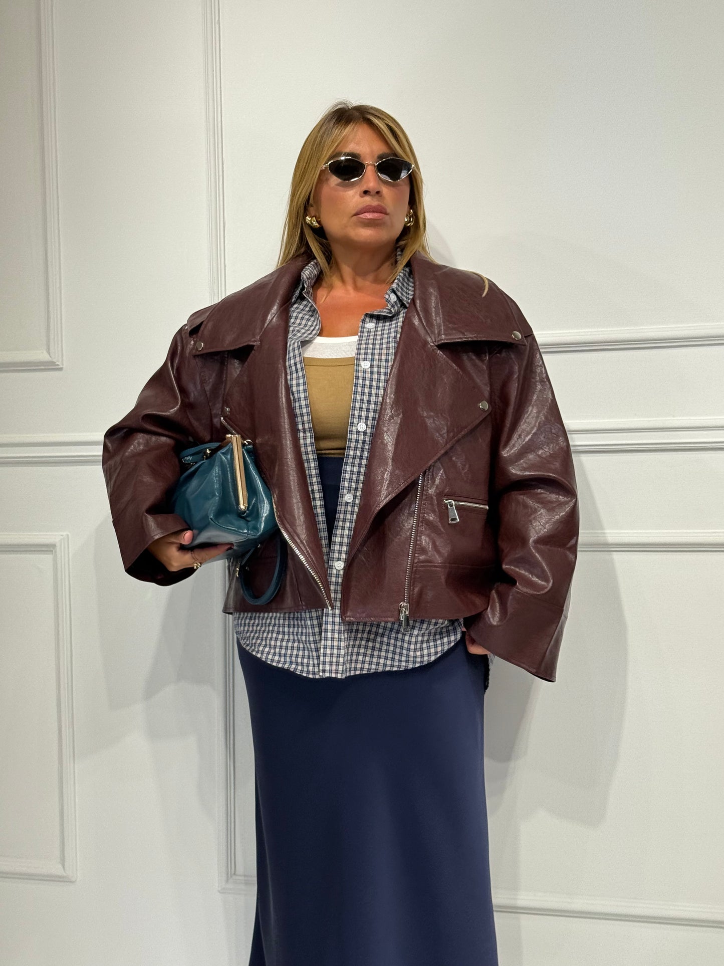 Chiodo Over Size Bordeaux