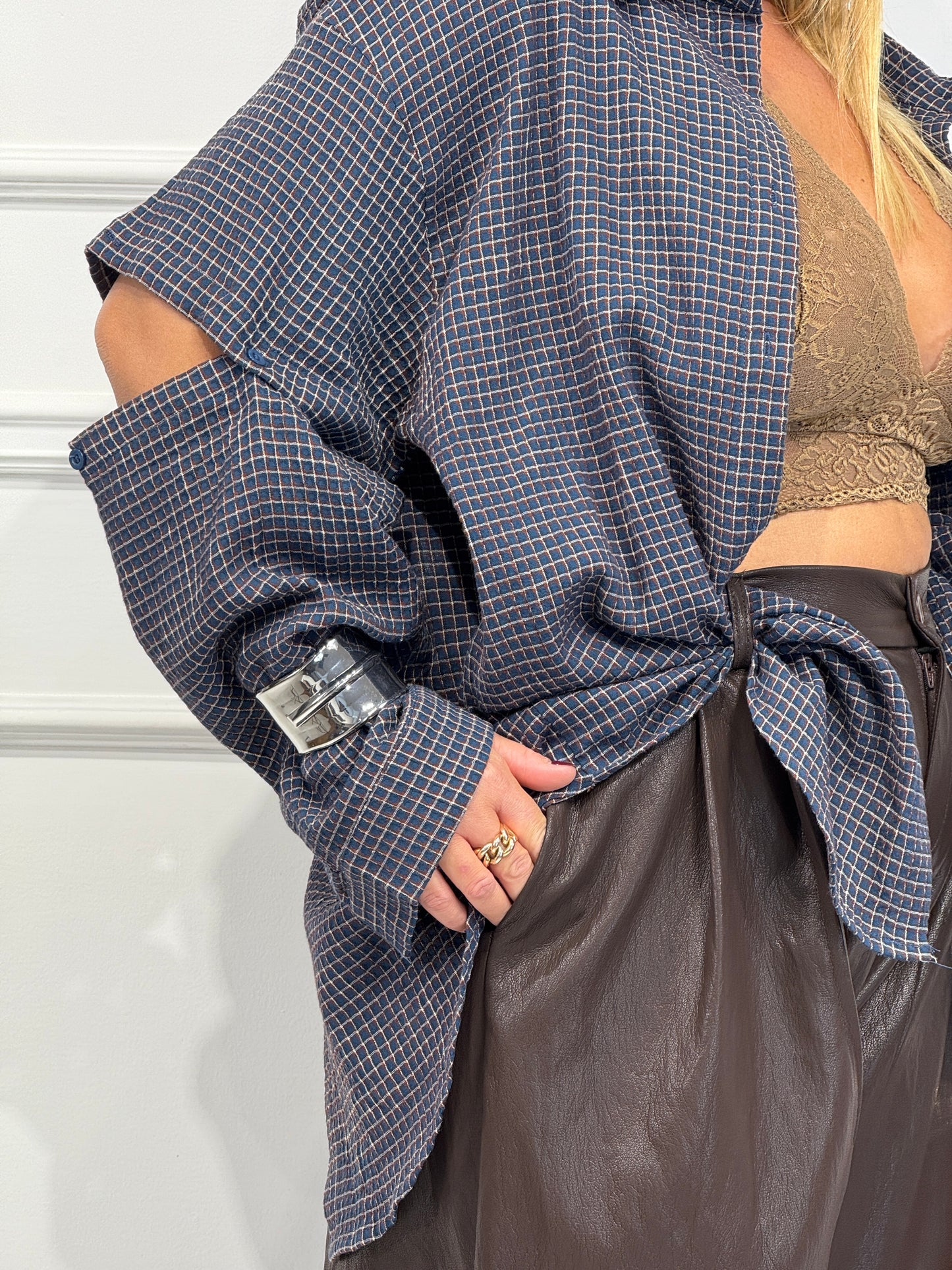 Camicia Country Blu