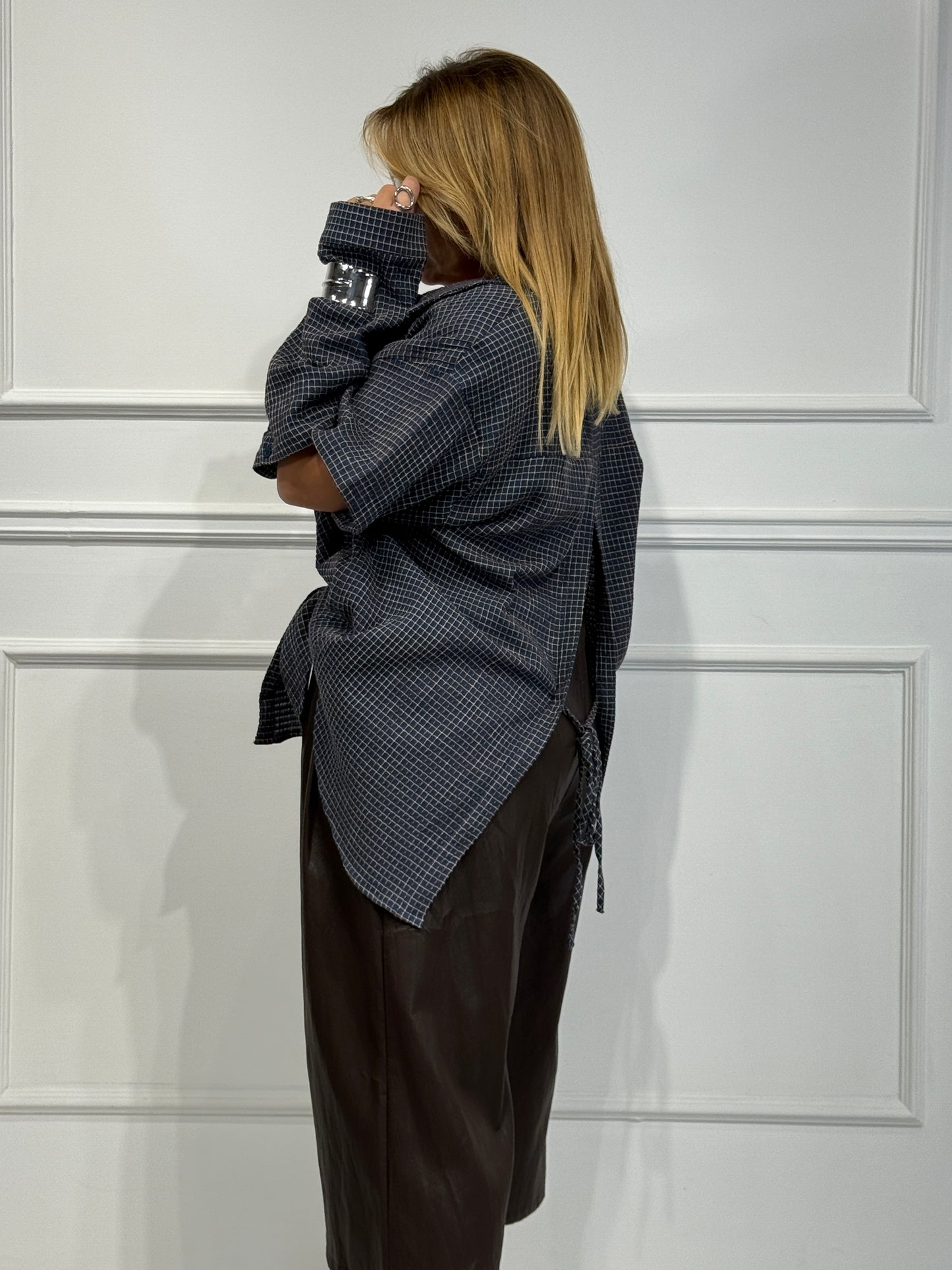 Camicia Country Blu
