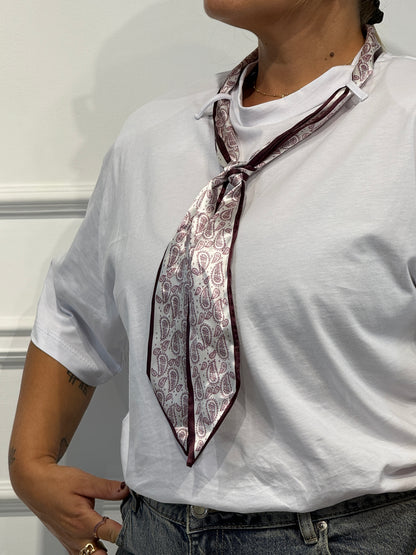 T shirt Foulard Bianca