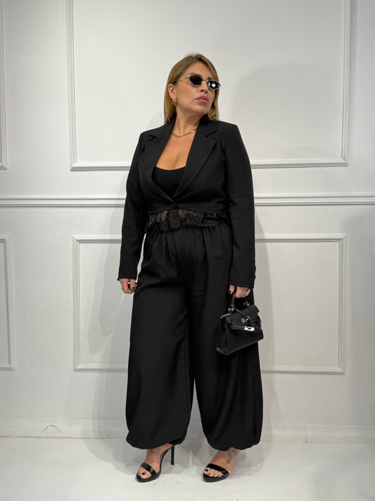 Tailleur Croppy Pizzo