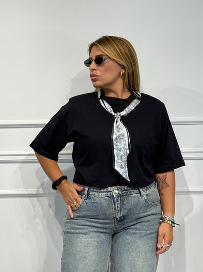 T shirt Foulard Nera