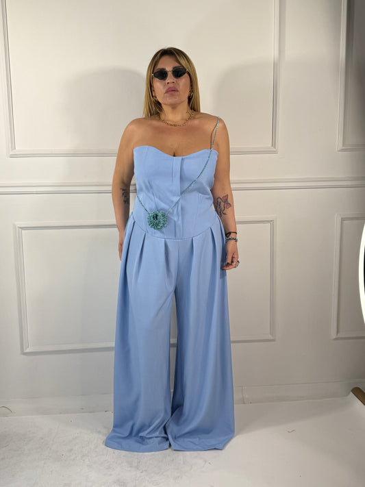 Jumpsuit Candy Curvy Azzurra