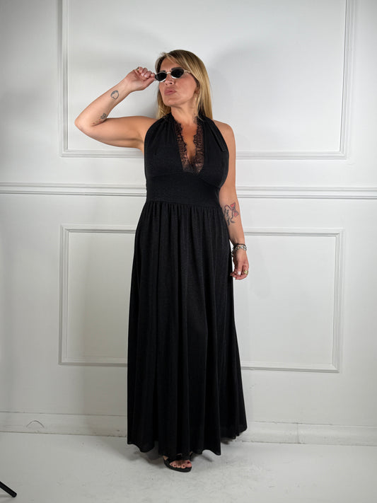 Abito Lurex e Pizzo CURVY
