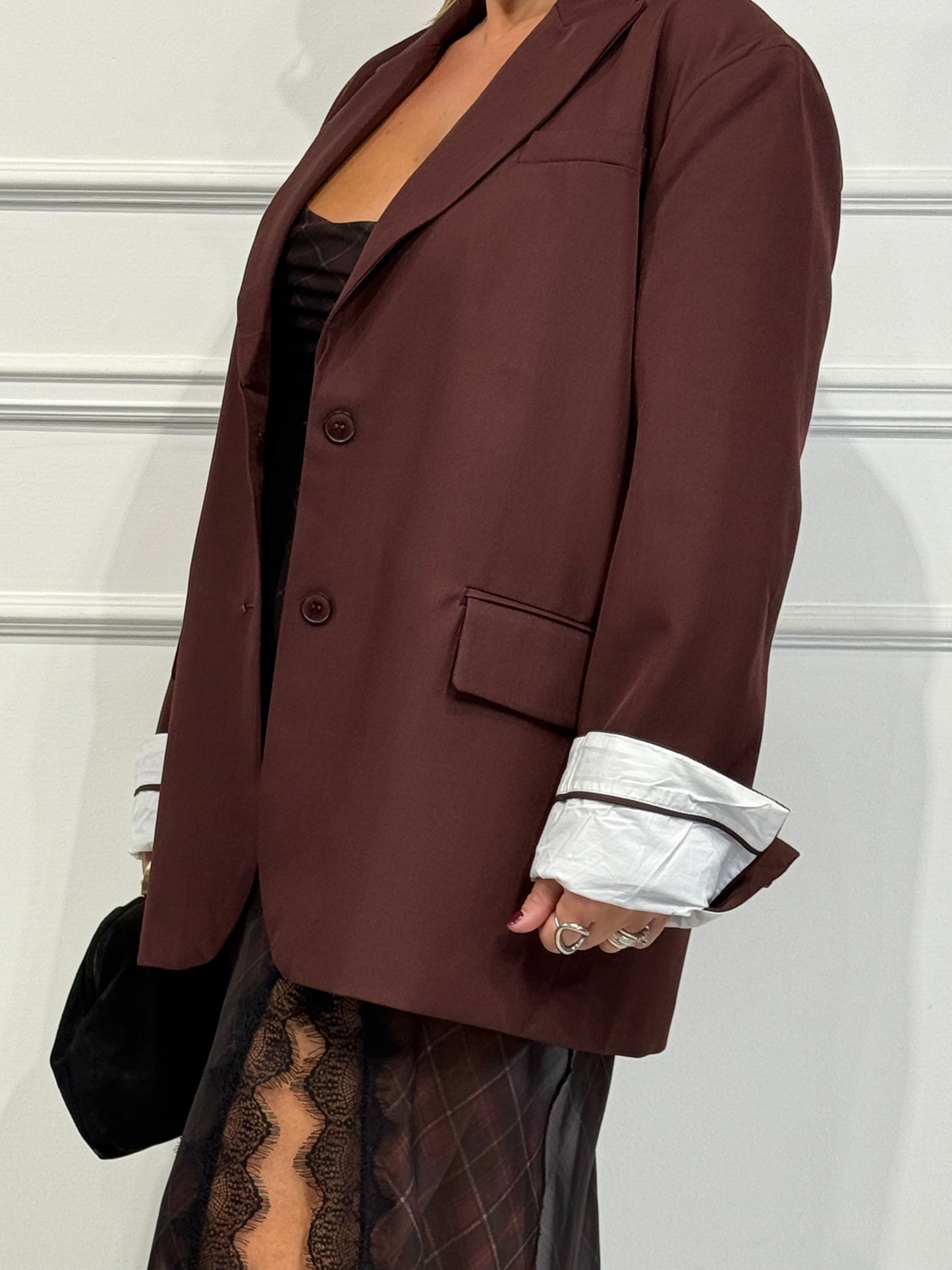 Blazer Les Homme Bordeaux