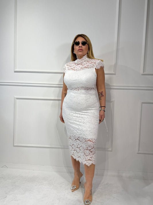 Abito Diana Slim Bianco