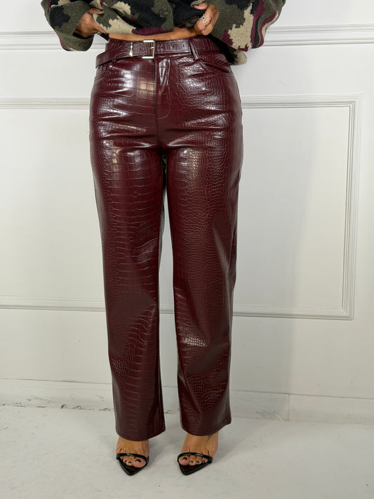 Pantalone Cocco Bordeaux