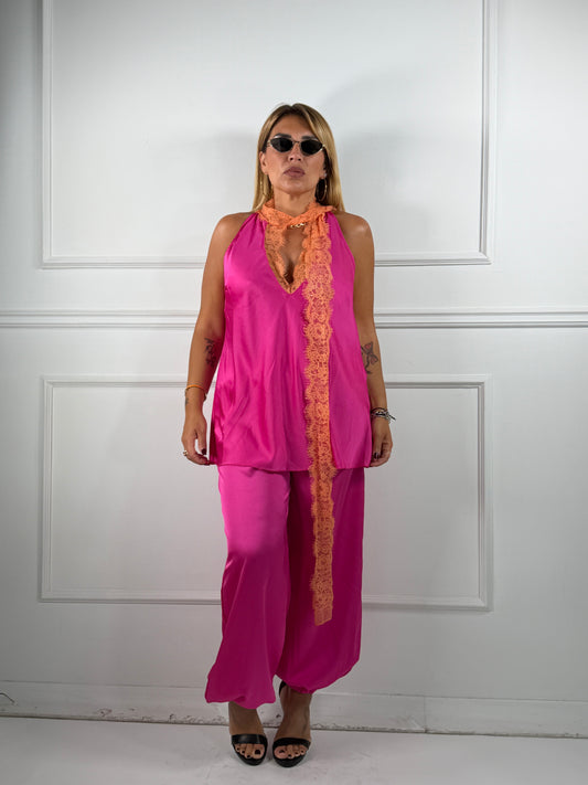 Coordinato Satin e Pizzo