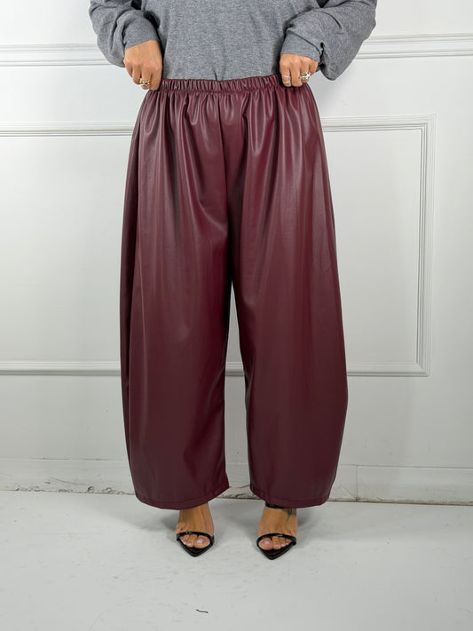 Pantalone Ballon Ecopelle  Curvy