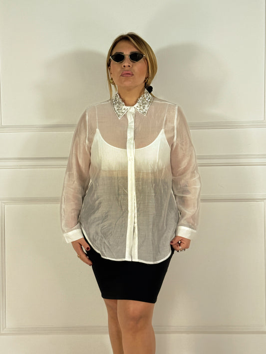 Camicia Velo Diamonds