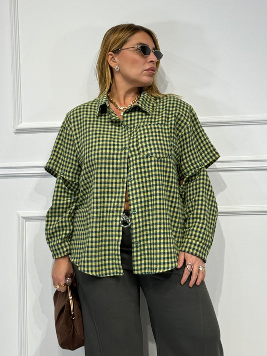 Camicia Flanella Verde