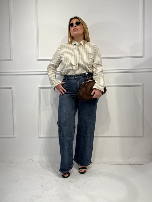 Camicia Cravatta Righe