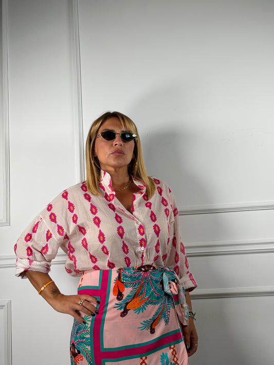 Camicia Fiore Fucsia
