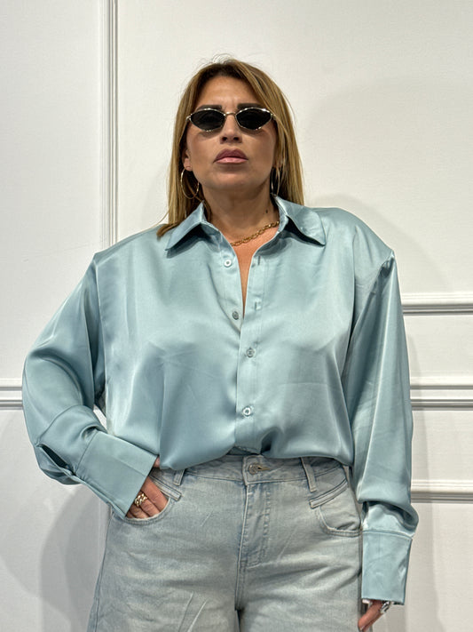 Camicia Just Raso Azzurra