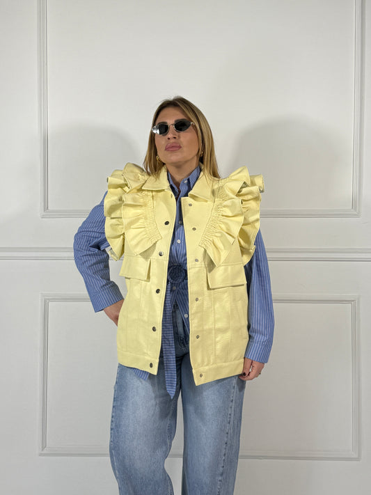 Gilet Ecopelle Gilet Giallo