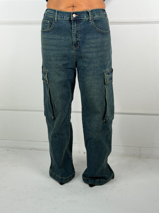 Jeans Cargo Curvy 0037