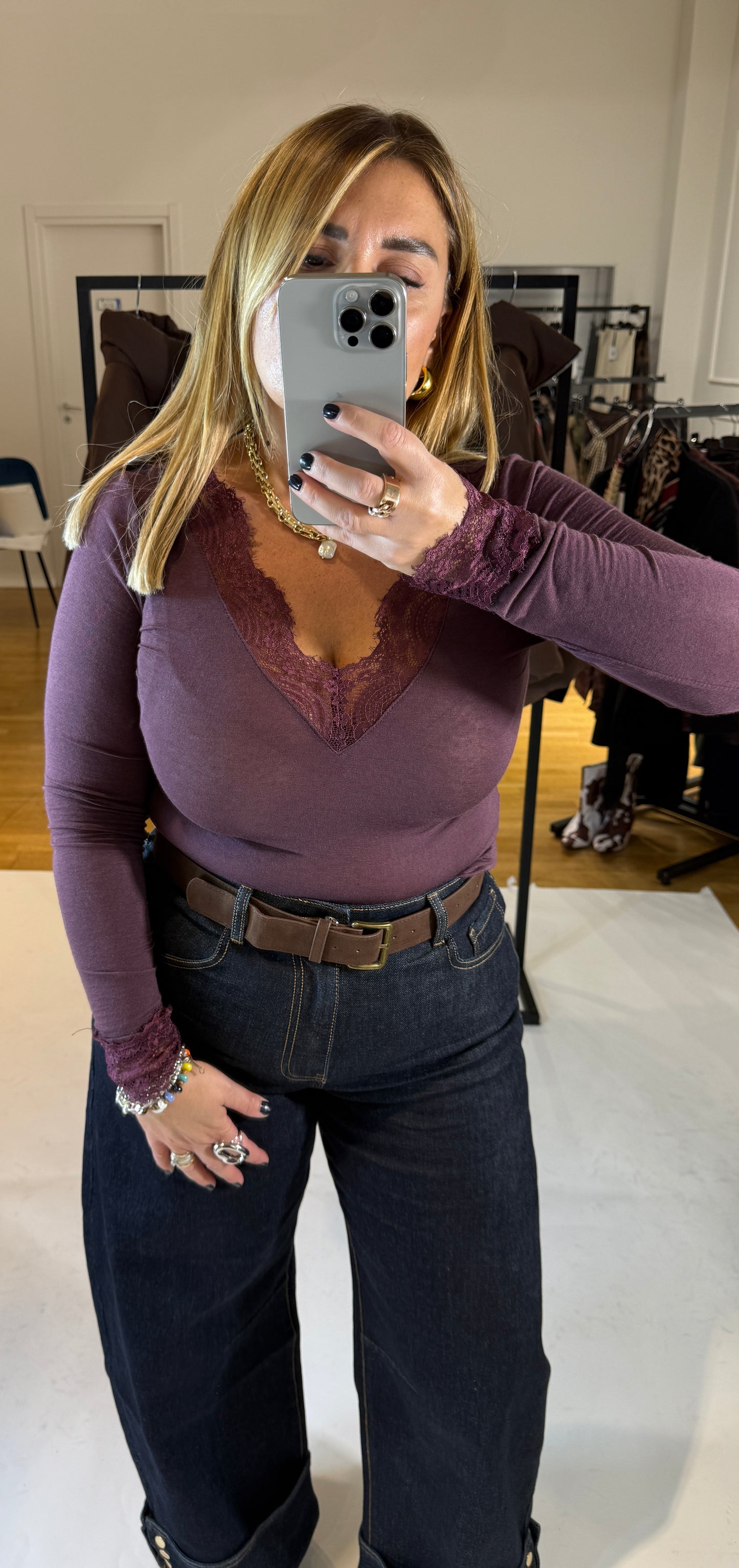 Maglia Miss Cashmere Pizzo