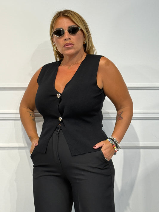 Canotta Gilet  Nero