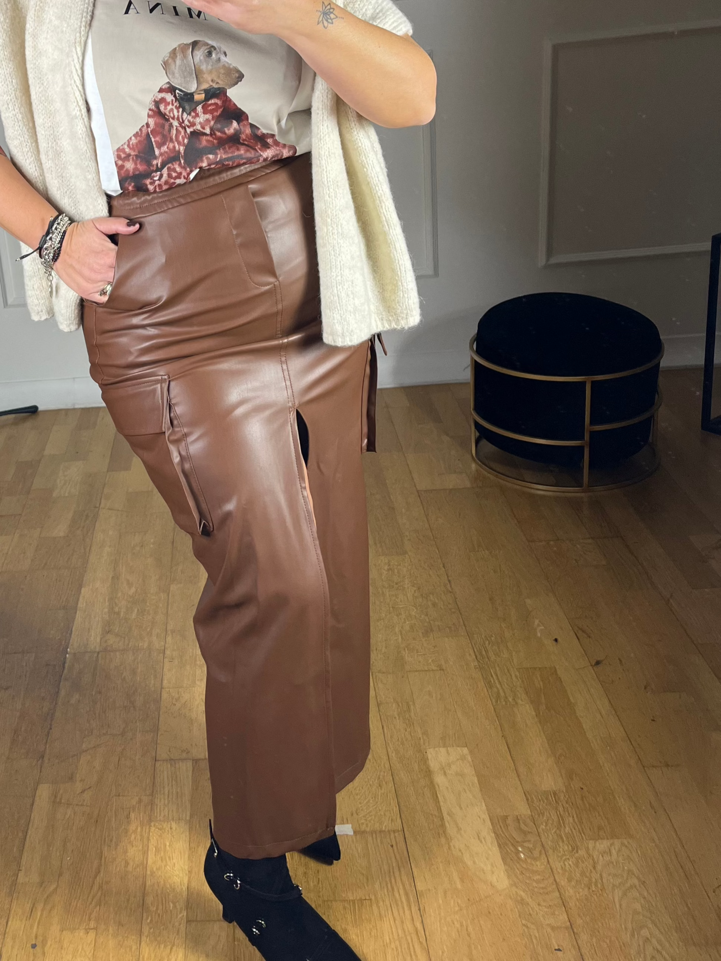 Gonna Leather Marrone