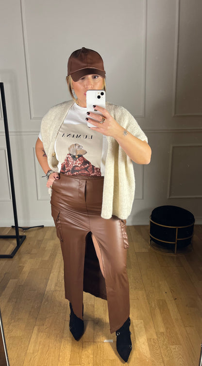 Gonna Leather Marrone