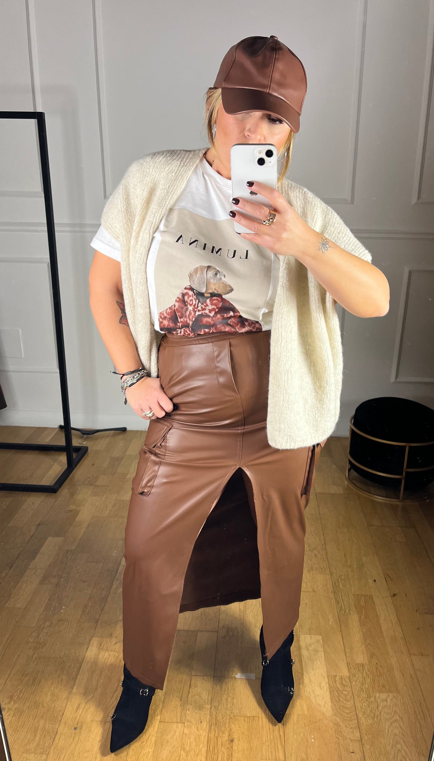 Gonna Leather Marrone