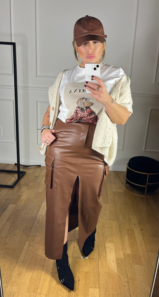 Gonna Leather Marrone