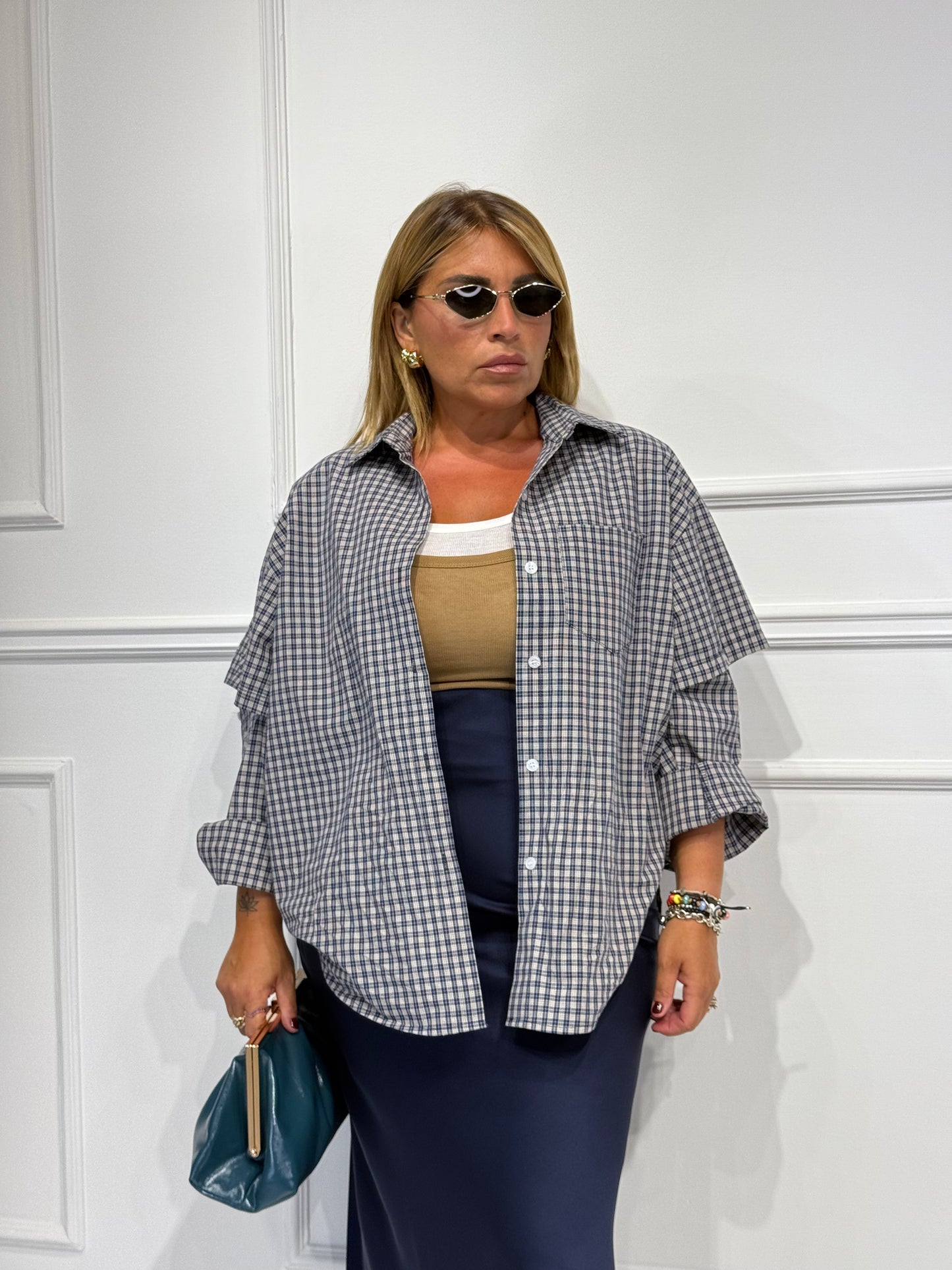 Camicia Country Blu