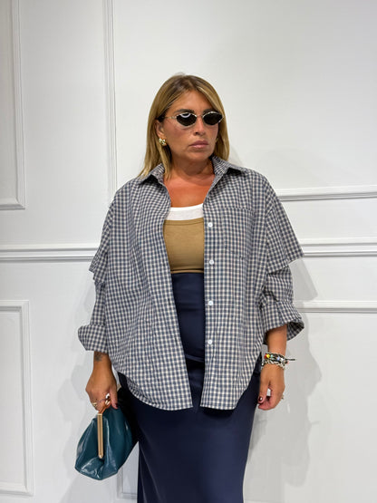 Camicia Country Blu