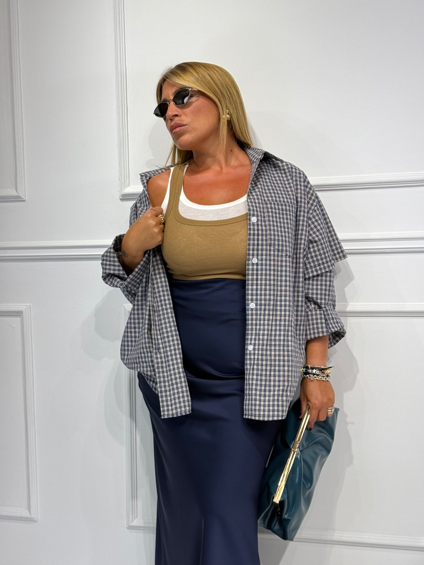 Camicia Country Blu