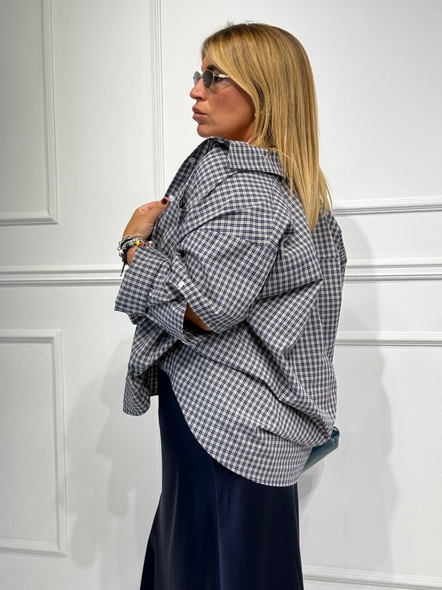 Camicia Country Blu