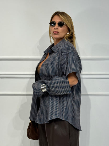 Camicia Country Blu