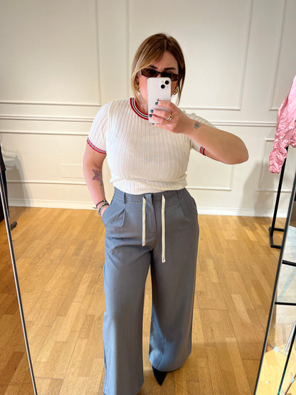 Pantaloni Con pinces Grigio