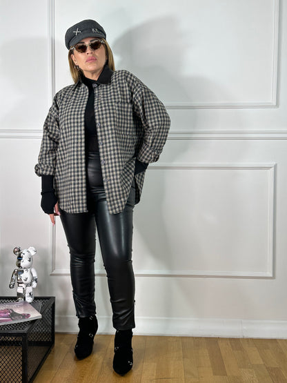 Pantaloni Ecopelle Felpato