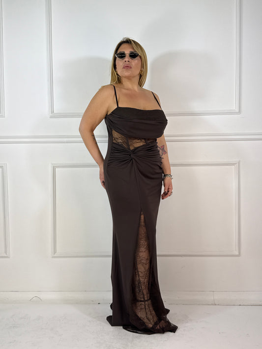 Abito Ariel Curvy marrone